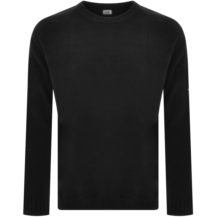 CP Company Chenille Knitted Jumper Black | Mainline Menswear CP Company Chenille Knitted Jumper Black | Mainline Menswear